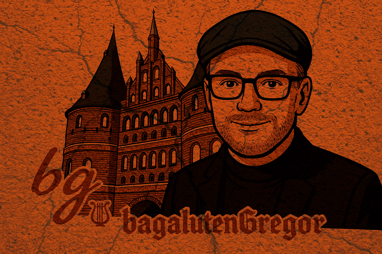 Dekoratives rotmonochromatisches Bild